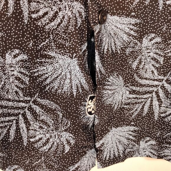 Nat Nast shirt mens XL XLarge blue floral all over hawaiian silk blend button - Picture 2 of 5